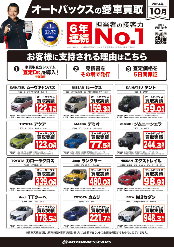 買取り強化車両