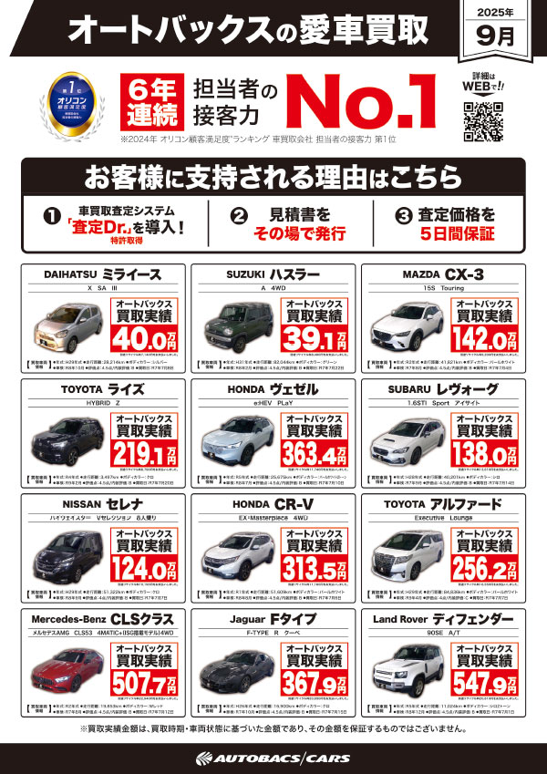 買取り強化車両