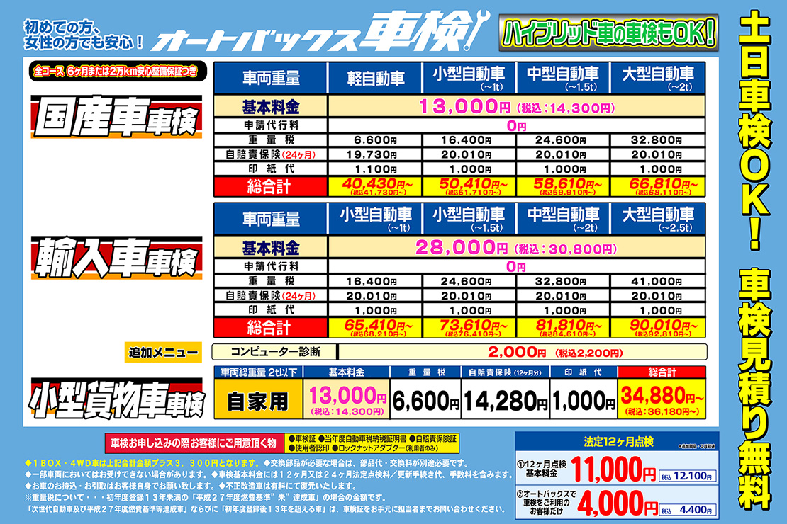 車検 オートバックス岐阜北店